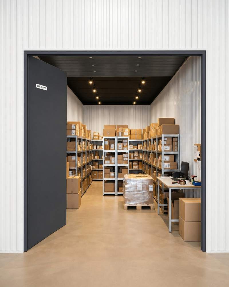 Eine BookaBox-Box, gepackt für E-Commerce